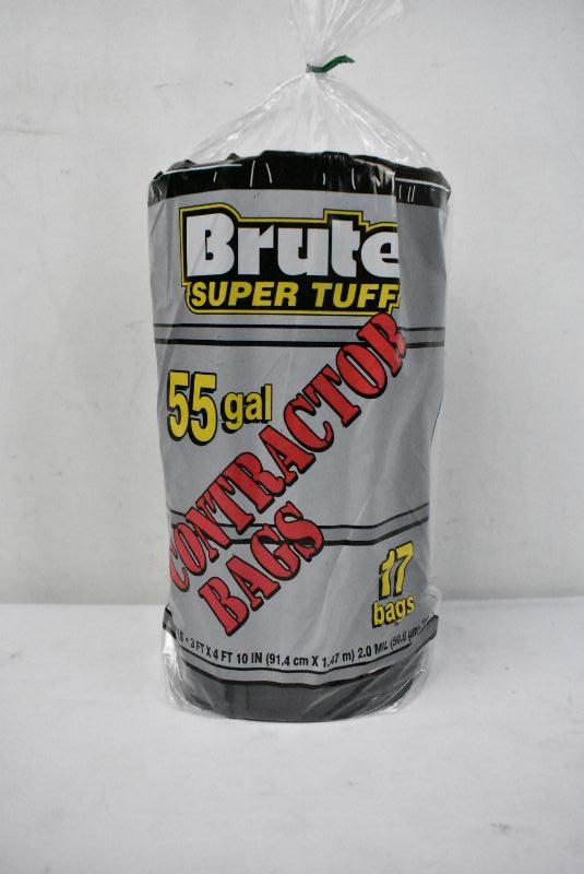 Brute Super Tuff Contractor Bags, 55 Gallons - 20 bags