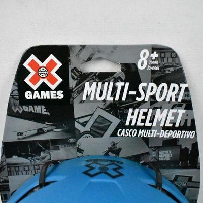 X-Games Multi-Sport Youth 8+ Helmet, Teal - New