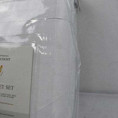 Sweet Home Collection Full 4-Piece Sheet Set, 1800 Thread Count - New