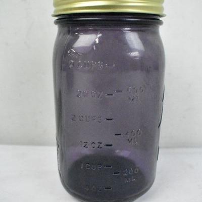 6 Pack of Ball Vintage Style Purple Jars Quart - New, No Package