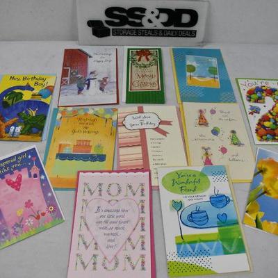 12 Greeting Cards with Envelopes - New