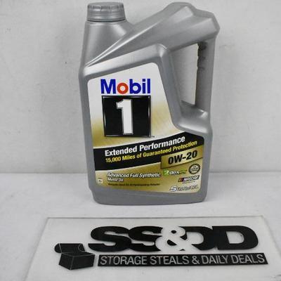 Mobil 1 0W-20 High Mileage Full Synthetic Motor Oil, 5 Quart - New