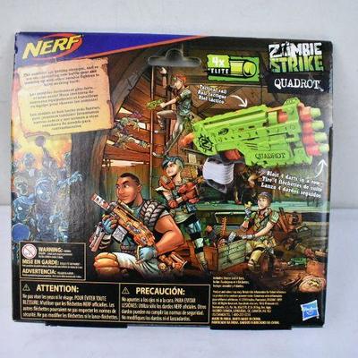 Nerf Zombie Strike Quadrot Blaster, for Kids Ages 8 and Up - New