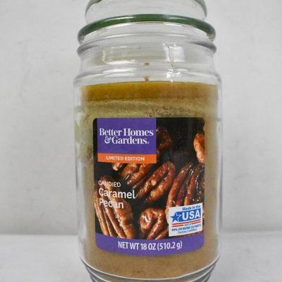 Better Homes & Gardens Caramel Pecan Candle, 18 Ounces - New