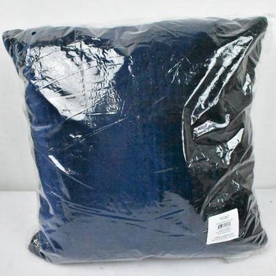 Pair of BH&G Pleated Velvet Decorative Throw Pillows, 18