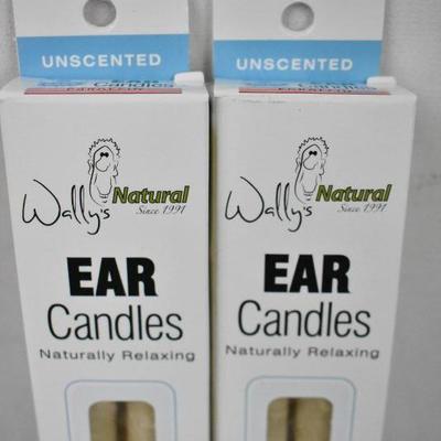Wally's Natural Unscented Professional Collection Ear Candles, 4 Total - New