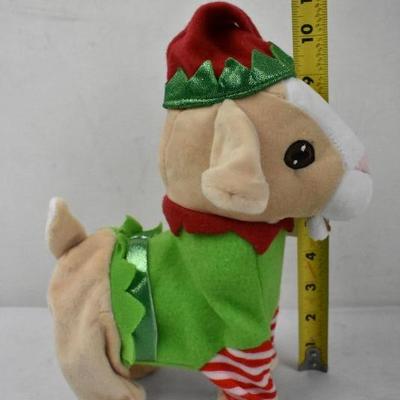Holiday Time Animated Baby Goat In Elf Outfit: Dances & Sings - New