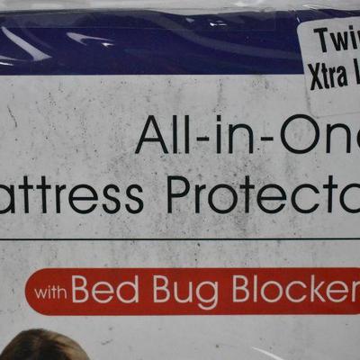 Twin XL All-in-One Mattress Protector - New