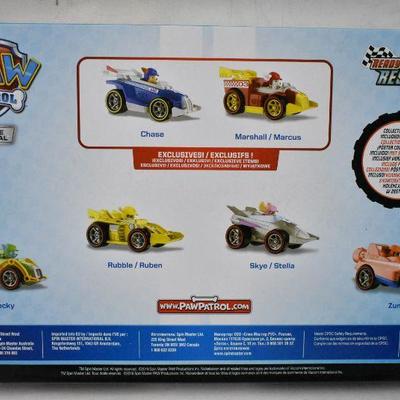 PAW Patrol, True Metal 6 Race Car Collectible Die-Cast Vehicles 1:55 Scale - New