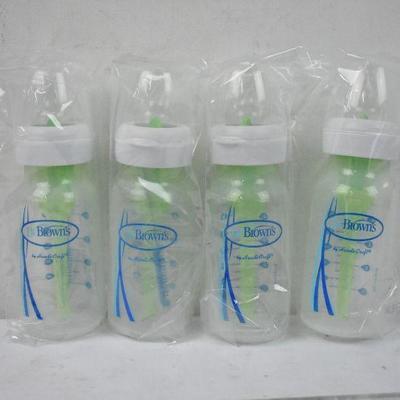 Dr. Brown's Options Narrow Polypropylene Baby Bottle, 4 Oz, 4 Ct - New