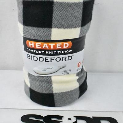 Comfort Knit Fleece Heated Electric Throw Blanket, 62x50