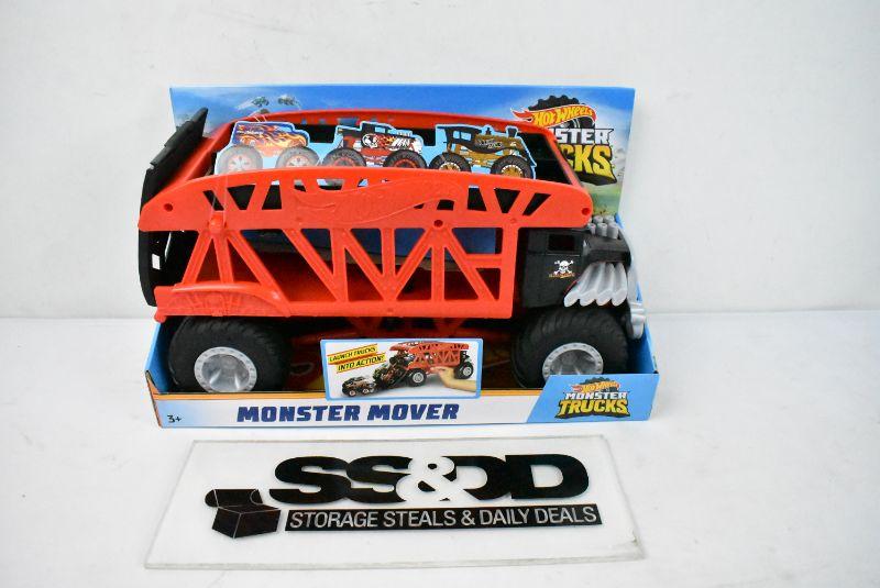 Monster Trucks Monster Mover + 3 Trucks Vehicle by Hot Wheels at