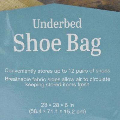 Whitmor Manufacturing 6044-3151 Under Bed Shoe Bag - New