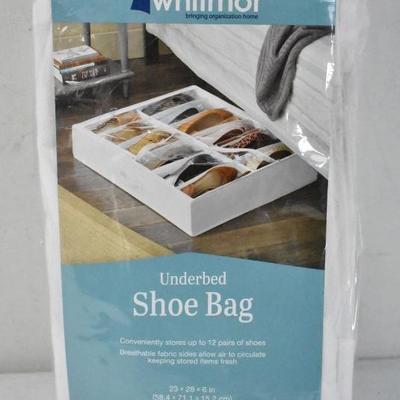 Whitmor Manufacturing 6044-3151 Under Bed Shoe Bag - New
