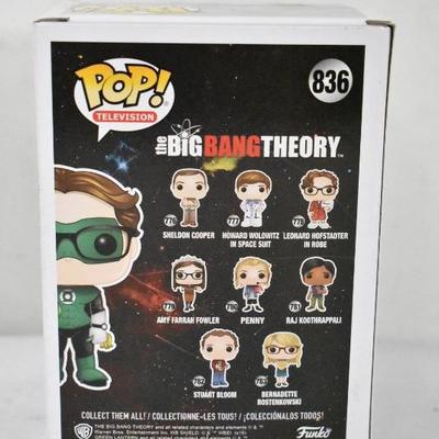 Funko Pop Vinyl Figure: Big Bang Theory #836 - Leonard as Green Lantern - New