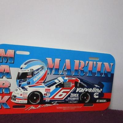 Lot 83 - #6 Mark Martin Vanity License Plate