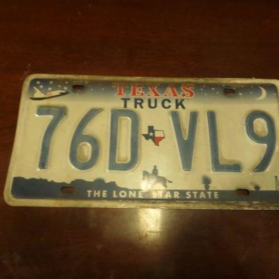 Texas Truck License Plate