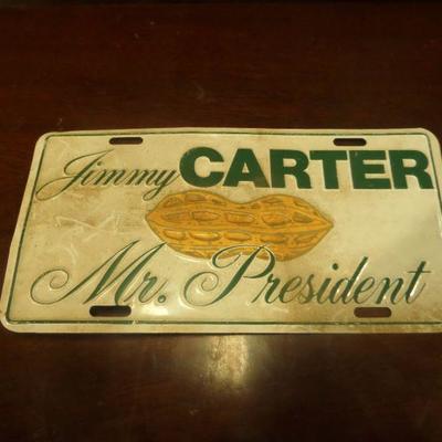 Jimmy Carter Presidential License Plate