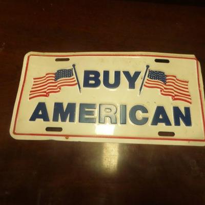 Buy American License Plate