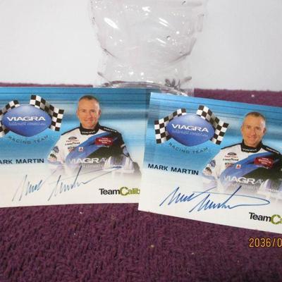 Lot 109 - Team Caliber Mark Martin Autographed Cards