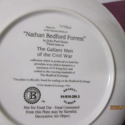 Lot 133 - Bradford Exchange Plate - Nathan Bedford Forrest