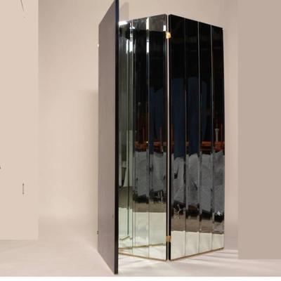 Mid Century Hollywood Glam Mirrored Room Divider