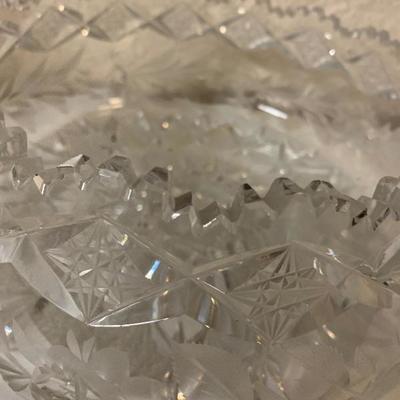 ABP Hawkes style cut crystal bowl