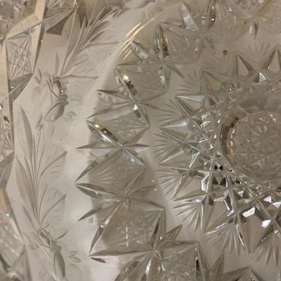 ABP Hawkes style cut crystal bowl