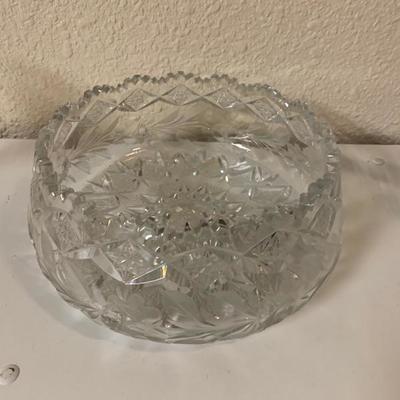 ABP Hawkes style cut crystal bowl
