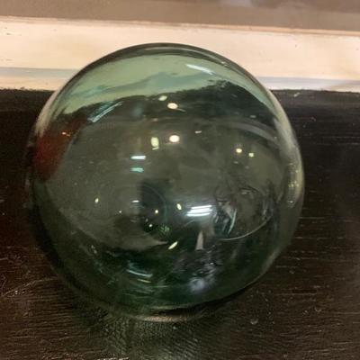 Vintage Blown Art Glass Ball/0rb