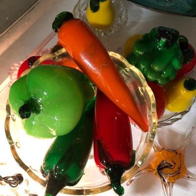 Vintage Blown Glass Peppers