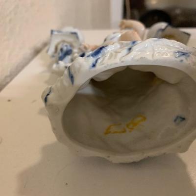Antique Royal Dux Style Porcelain Candleabras 