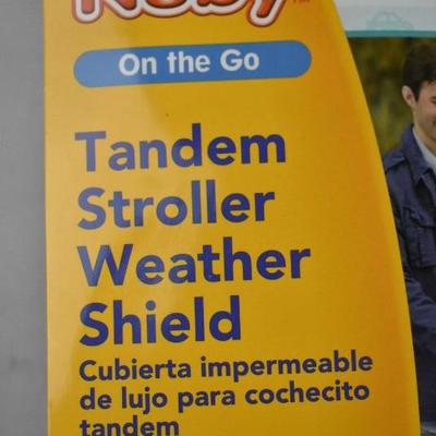 Nuby Tandem Stroller Weather Shield - Open Box