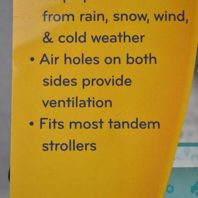Nuby Tandem Stroller Weather Shield - Open Box