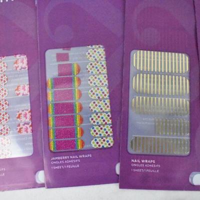 Jamberry Heater and Nail Polish Wraps & Decals Lot (incomplete sets)