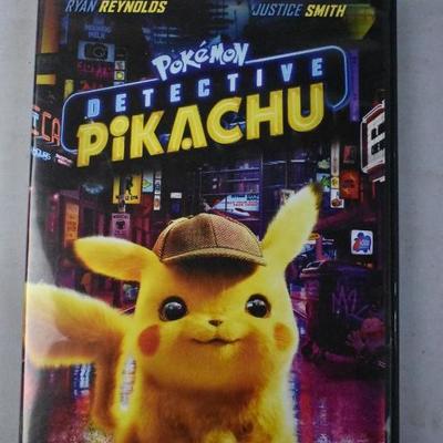 Pokemon Detective Pikachu Movie on DVD. Open
