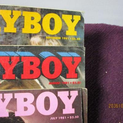 Lot 161 - Playboy Magazines 1981