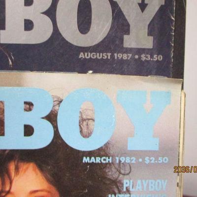Lot 162 - Playboy Magazines 1989 1982 1979 1987
