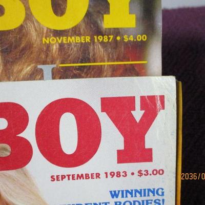 Lot 162 - Playboy Magazines 1989 1982 1979 1987
