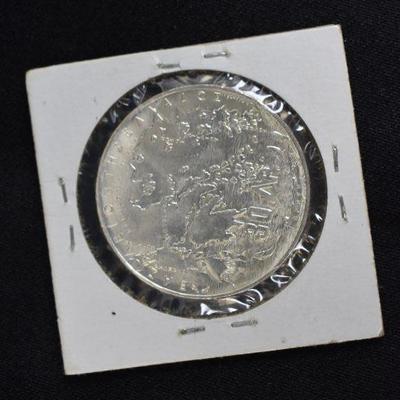 1963 Greece 30 Drachmai 83.5% Silver, ~5.3 Grams