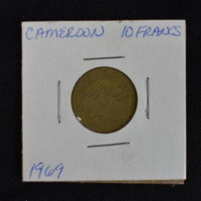 1969 Cameroon 10 Francs and 1975 Cameroon 100 Francs
