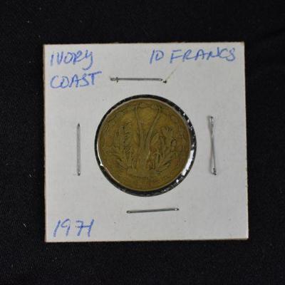 Ivory Coast - Collection of 1-100 Francs from 1956-1989