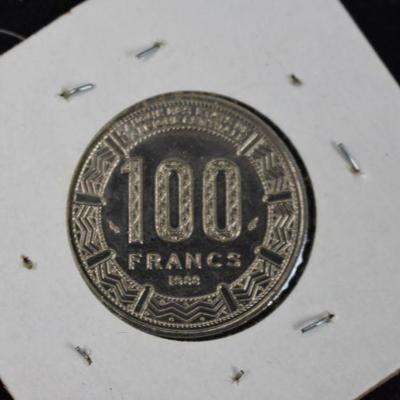 1975 Chad 100 Francs and 1988 Chad 100 Francs