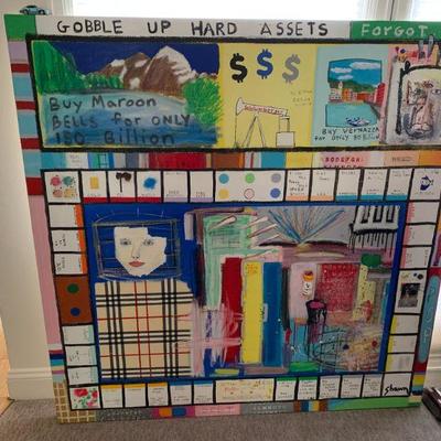 Neo Expressionism Graffiti Protest Art in style of Jean Michel Basquiat