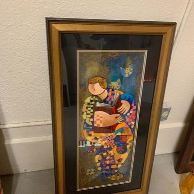  Abstract Expressionist Levi Dorit Original signed Serigraph 