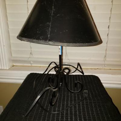 Small black desk lamp