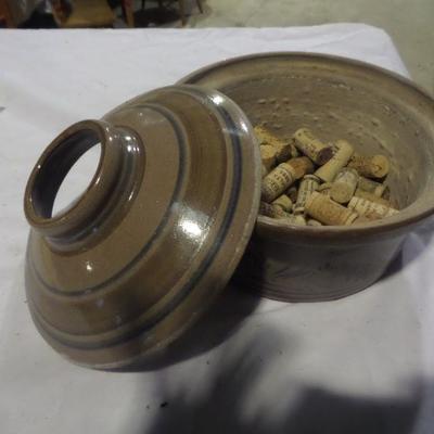 Stoneware stove crock