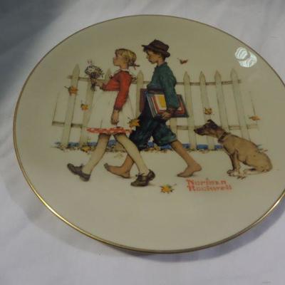 Norman Rockwell decorative plate
