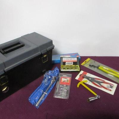 Lot 166 - Tool Box With Variety Of Tools