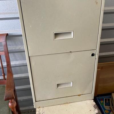 Lot 16 Metal 2 Drawer File Cabinets (2)